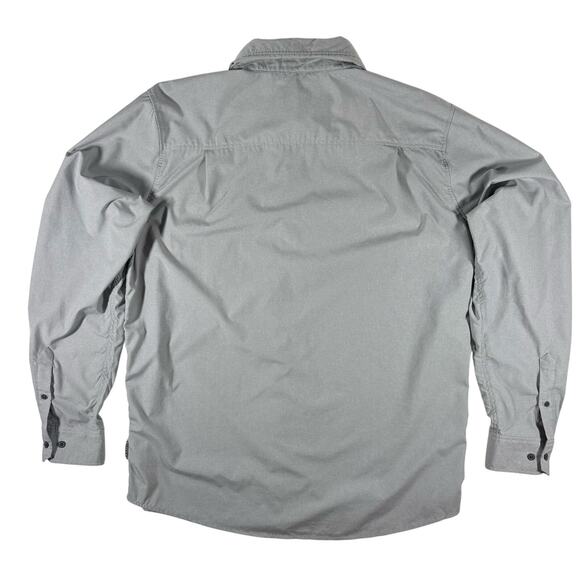 ExOfficio Insect Shield Shirt Mens XL Gray Long Sleeve Hiking Travel UPF 30 - Picture 3 of 8